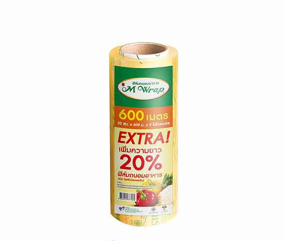 Màng bọc thực phẩm PVC M Wrap - Cuộn lớn (35cm x 600m)