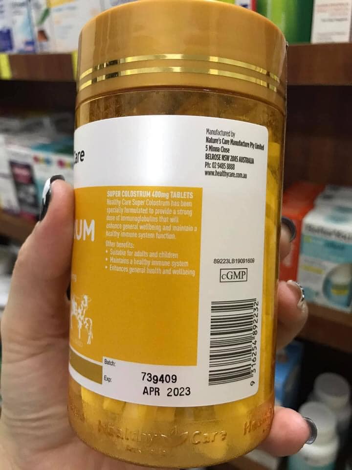 Sữa non super colostrum 400mg healthy care