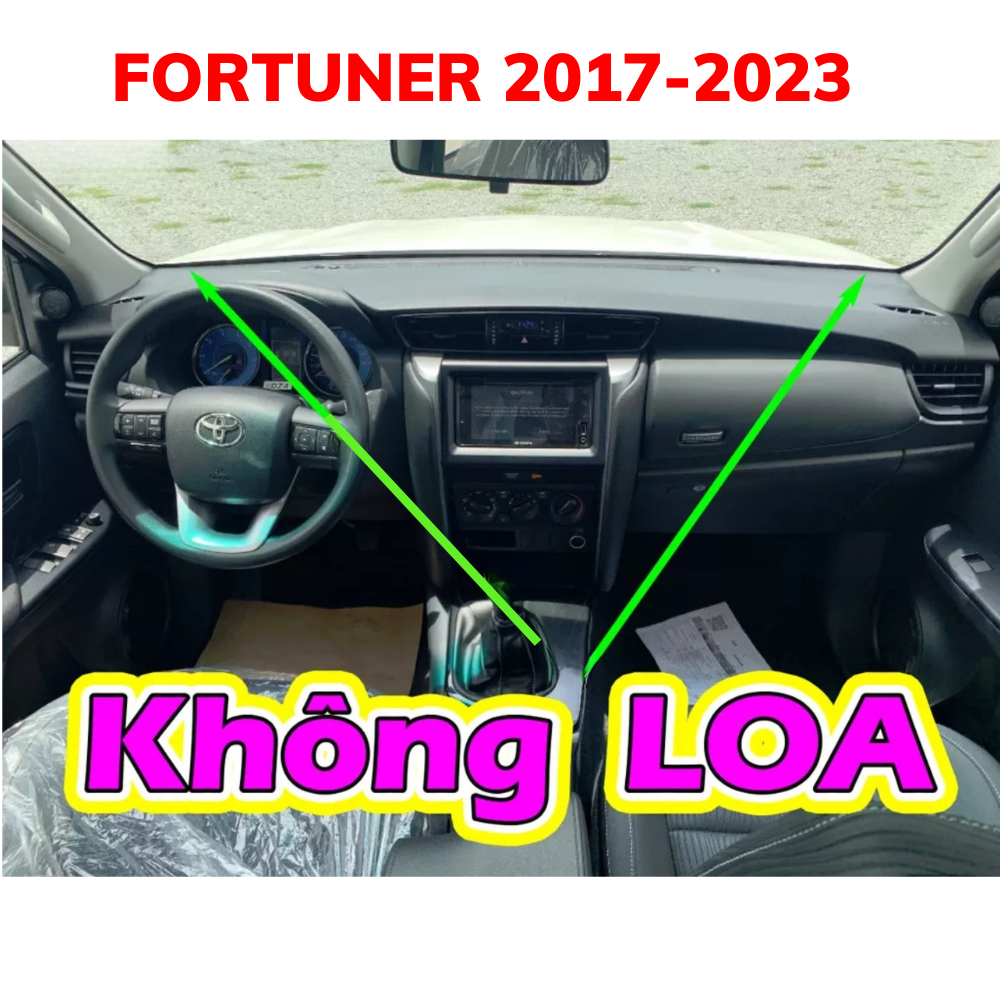 Thảm phủ taplo da xe Toyota Fortuner đời 2008-2023, thảm taplo da vân cacbon