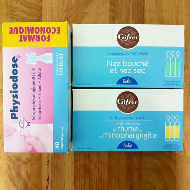 Nước muối pháp gier cho bé