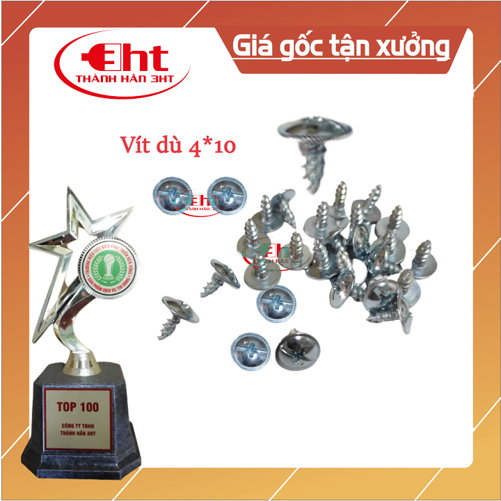 VÍT DÙ BẮT NHỰA + GỖ 4*10 (ĐÓNG GÓI 100G)