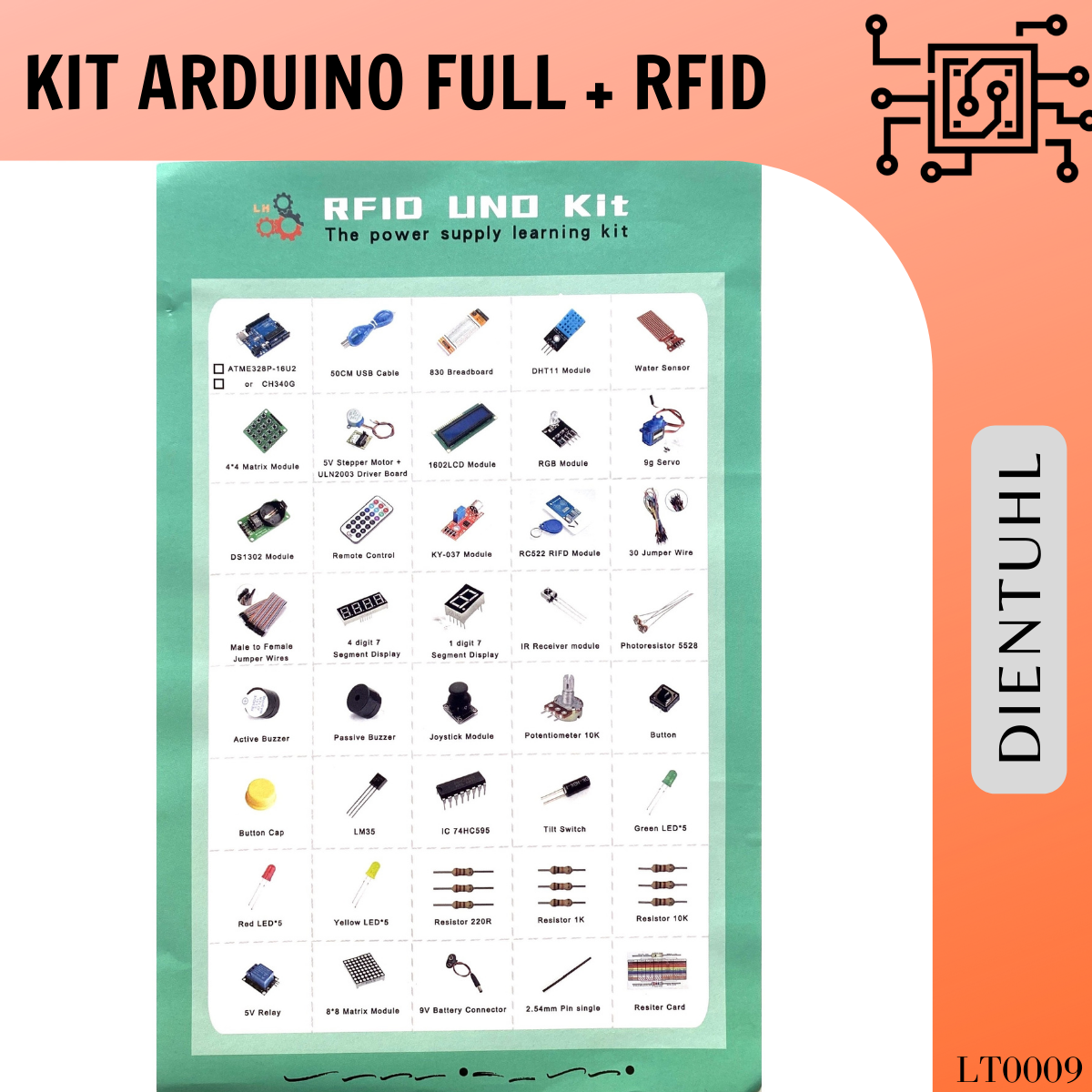 Bộ Kit Arduino Uno R3 Full Advance + RFID