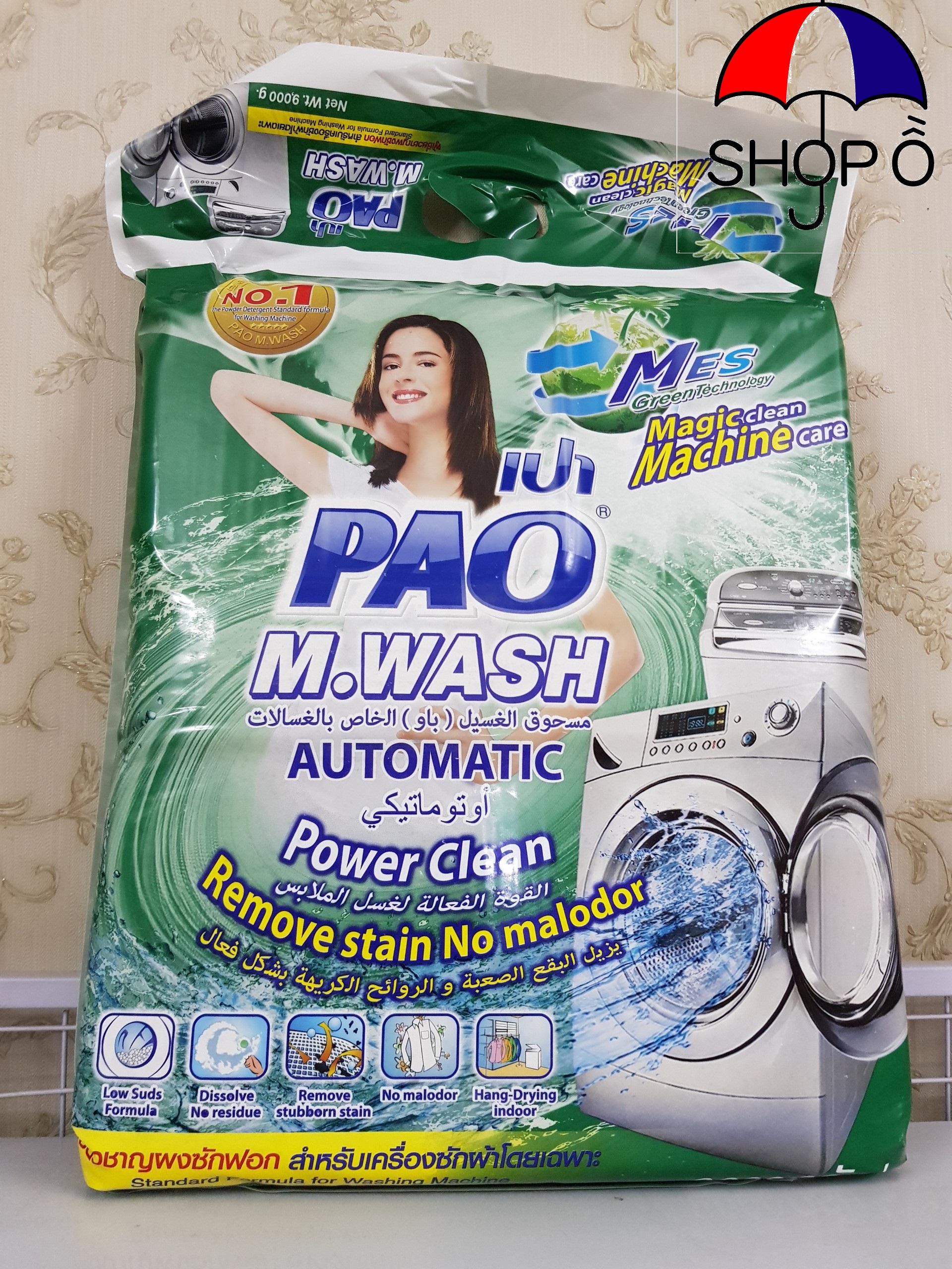 [HCM]Bột giặt Pao 9kg