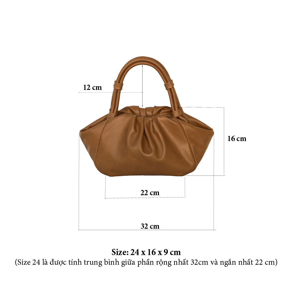 Túi Xách Nữ Quai Xách G1-Luxe Bag GIPSY (Màu Chocolate)