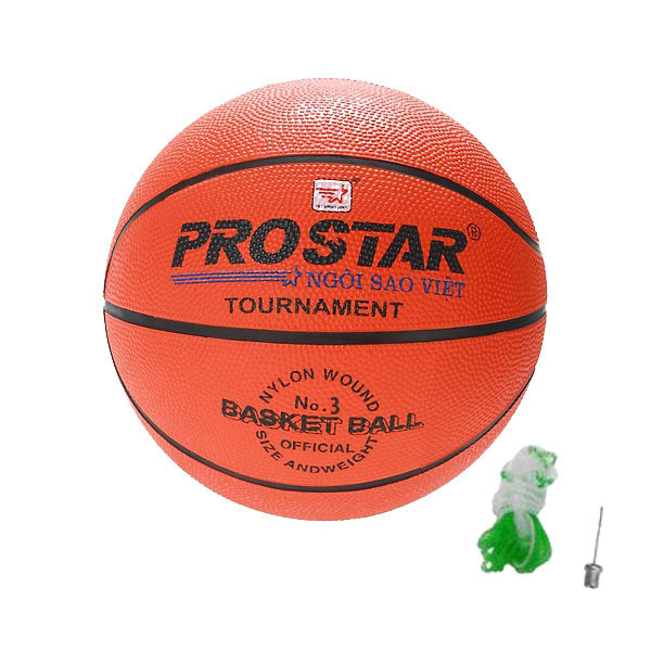 Quả Bóng Rổ ProStar Số 3,5,6,7 Cao Cấp Hàng Việt Nam Chất Lượng Cao (Đủ Size) + Kèm Túi Và Kim Bơm Bóng