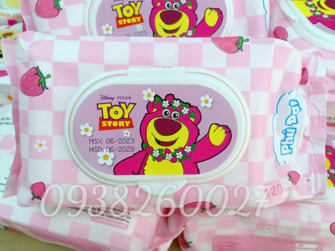 Combo 10 gói khăn ướt Phú Đạt 120 tờ không mùi