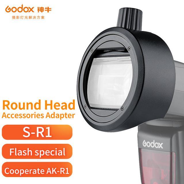 Bộ Tản Sáng Godox AK R1 ( tặng kèm grip nam châm S-R1 )