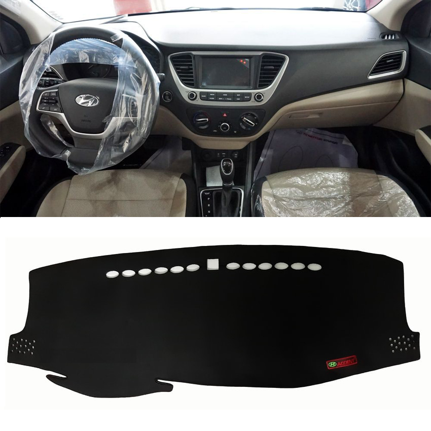 Thảm Taplo Accent 3 Lớp Loại 1 Chống Nóng SX Việt Nam 2011- 2017, 2018-2020 Chất Liệu Nhung Mịn Chống Trượt