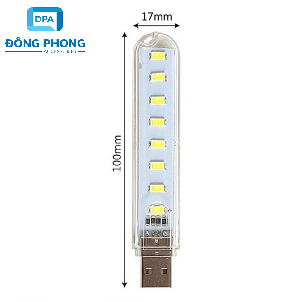 Đèn Led USB 8 Bóng Siêu Sáng