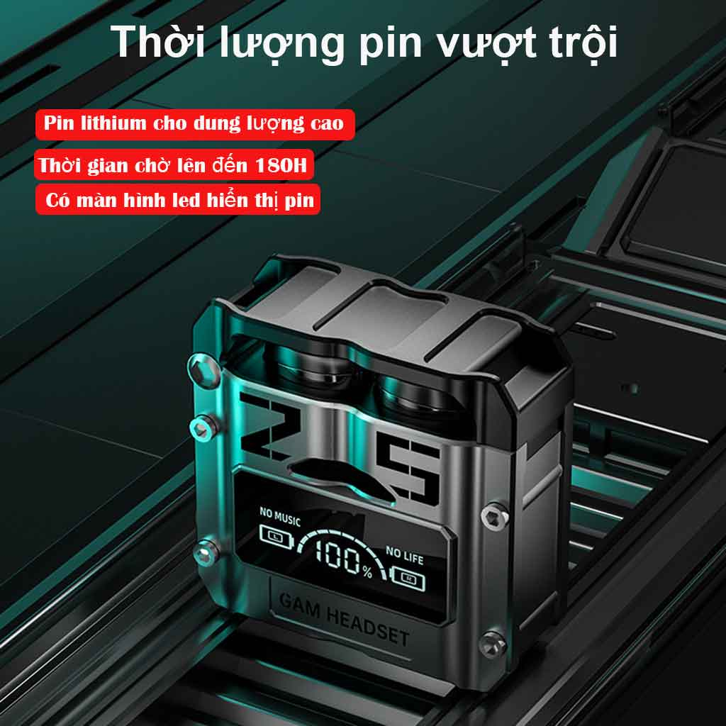 Tai Nghe Bluetooth M25 Gaming phiên bản cao cấp, âm thanh cực tốt, độ trễ thấp, pin trâu 2-3 tiếng, chống ồn - Bảo hành Lỗi 1 Đổi 1 Từ GWIN TECHNOLOGY