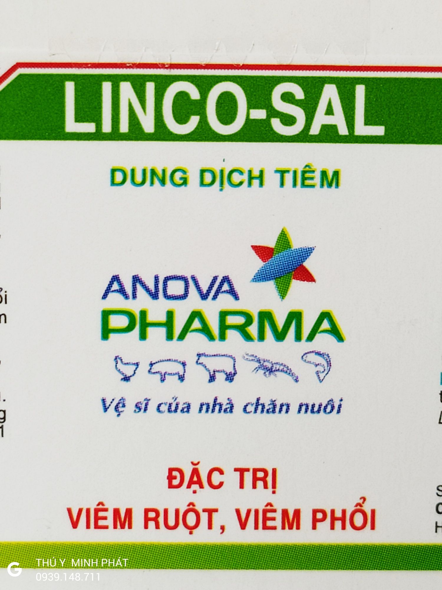 2 CHAI LINCO SAL LỌ 10ML (lincosal 10ml)