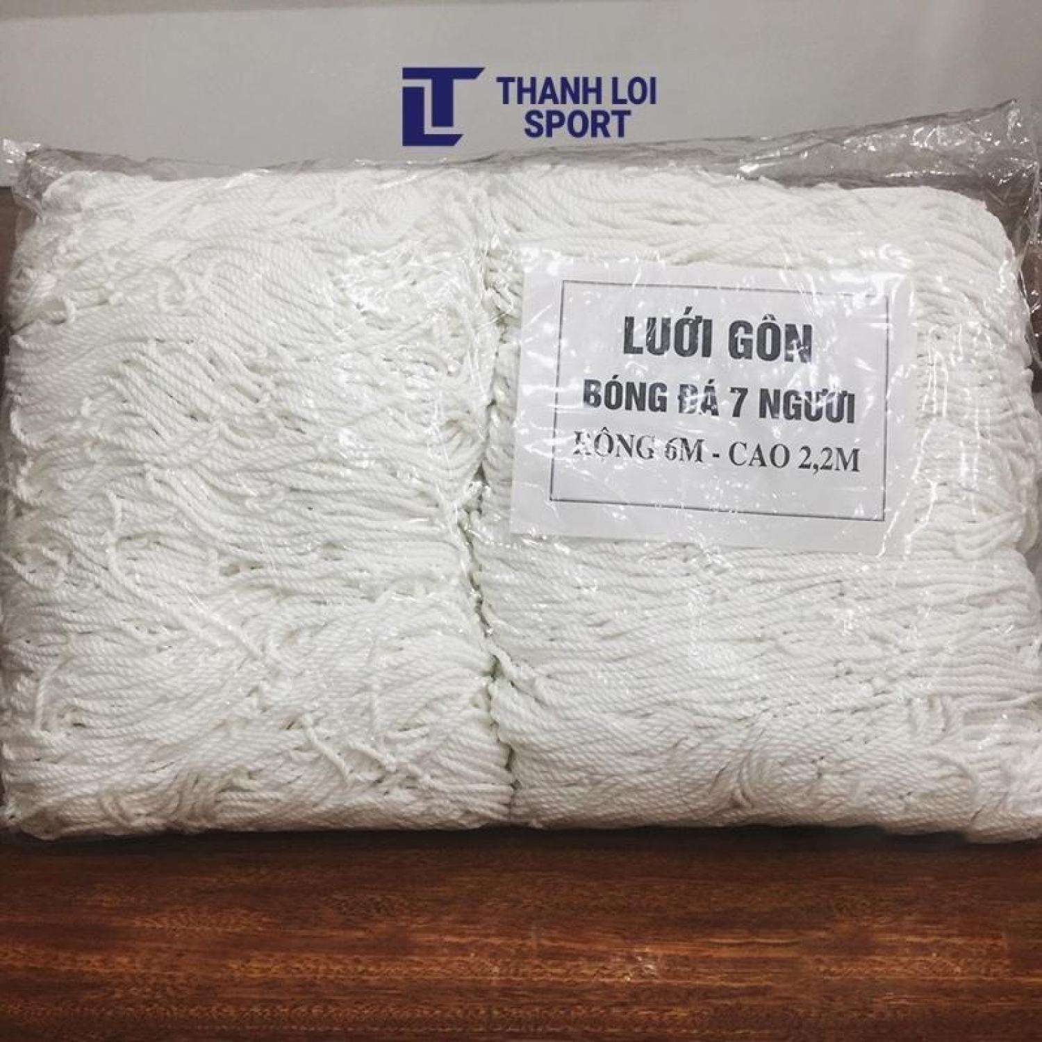 Bộ 2 lưới gôn sân bóng đá 7 người - sợi dệt