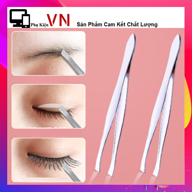 ⚡ Nhíp Nhổ Lông Mày Gắp Mi Bằng Inox Không Gỉ Siêu Bền - Dụng Cụ Làm Đẹp Nhíp Cắt Tỉa Lông Mày Tiện Dụng ⚡