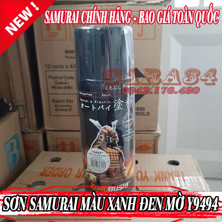 [HCM]SƠN SAMURAI MÀU XÁM XANH NHÁM MỜ Y9494