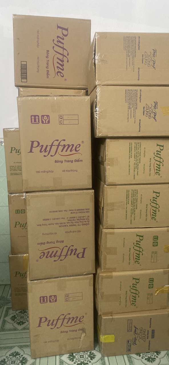 Bông Dưỡng Da Puffme 180 miếng