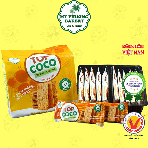 Bánh dừa nướng Topcoco đậu phộng 150g
