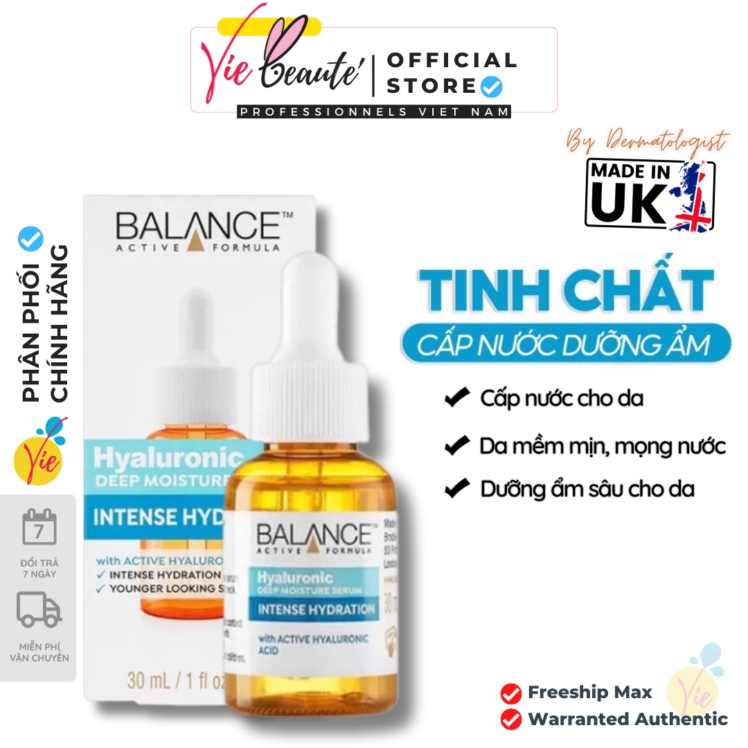 Serum Cấp Nước Dưỡng Ẩm Balance Active Formula Hyaluronic Deep Moisture 30ml