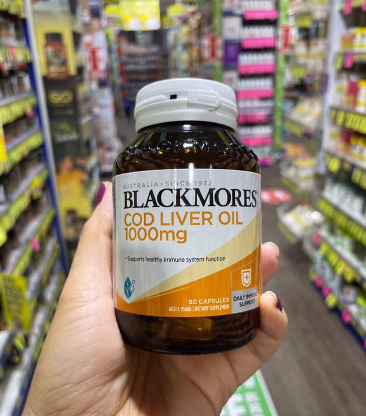 Blackmores Cod Liver Oil 1000mg - dầu gan cá tuyết