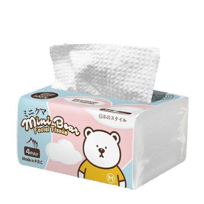 Khăn giấy rút Minibear Nhật (lốc 10 gói )