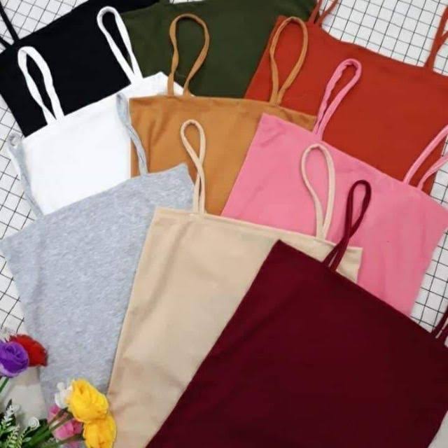 [HCM]Áo 2 dây ngang croptop nữ - áo crotop nữ