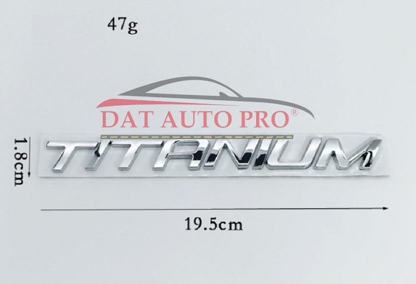 Tem 3D KIM LOẠI TITANIUM trang trí xe oto.