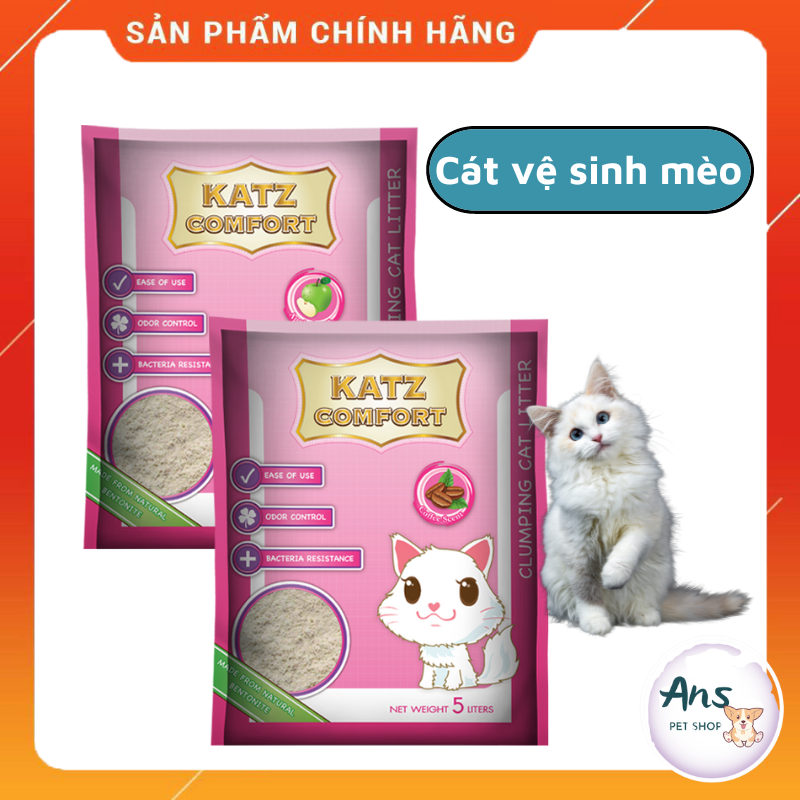 Cát vệ sinh cho mèo, cát vệ sinh KATZ COMFORT mùi táo, cà phê