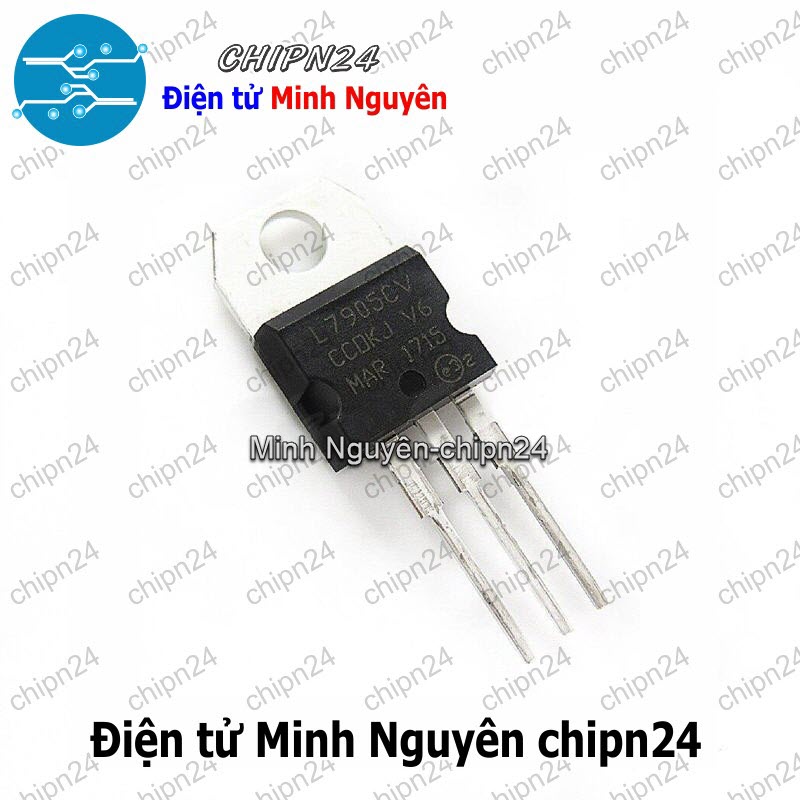 [3 con] (DIP) IC L7905CV TO-220 (L7905 7905 Ổn áp âm 5V) - HH000902