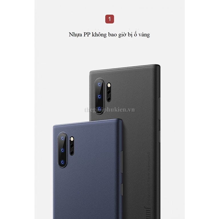 Ốp lưng siêu mỏng chính hãng Memumi cao cấp cho Samsung Galaxy Note 8, Note 9, Note 10, Note 10+, Note 20, Note 20 Ultra