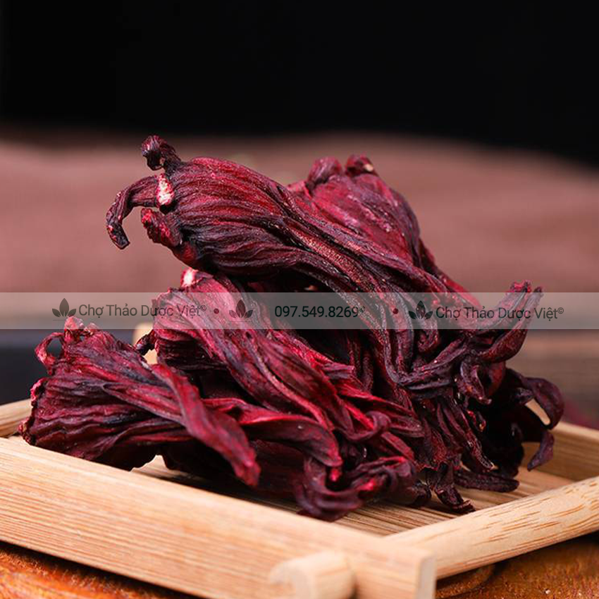 Hoa atiso đỏ 100g, hoa bụp giấm, hibiscucs, nguyên liệu pha trà, làm siro, giúp giải nhiệt, mát gan