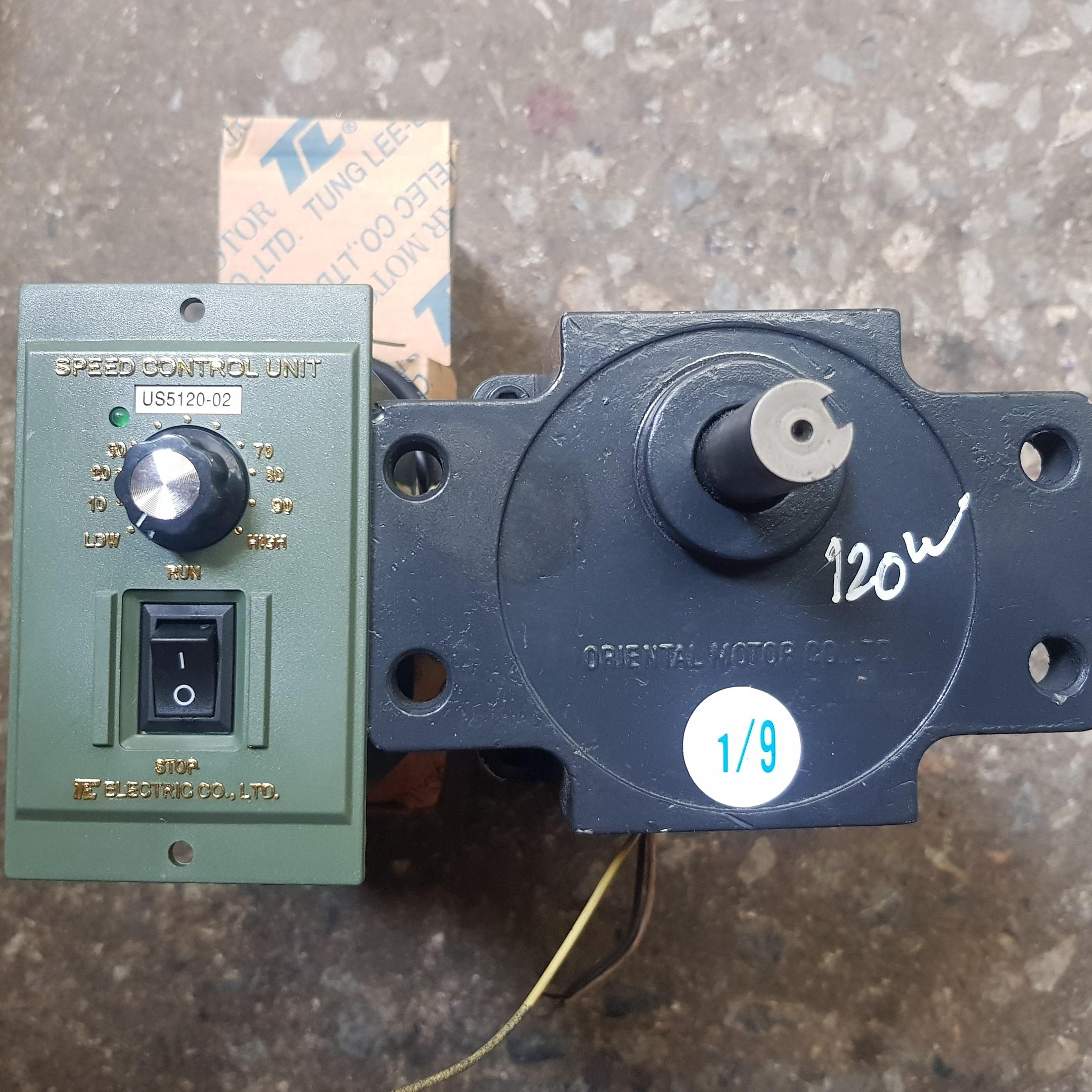 Motor giảm tốc 120w kèm bộ điều khiển tốc độ