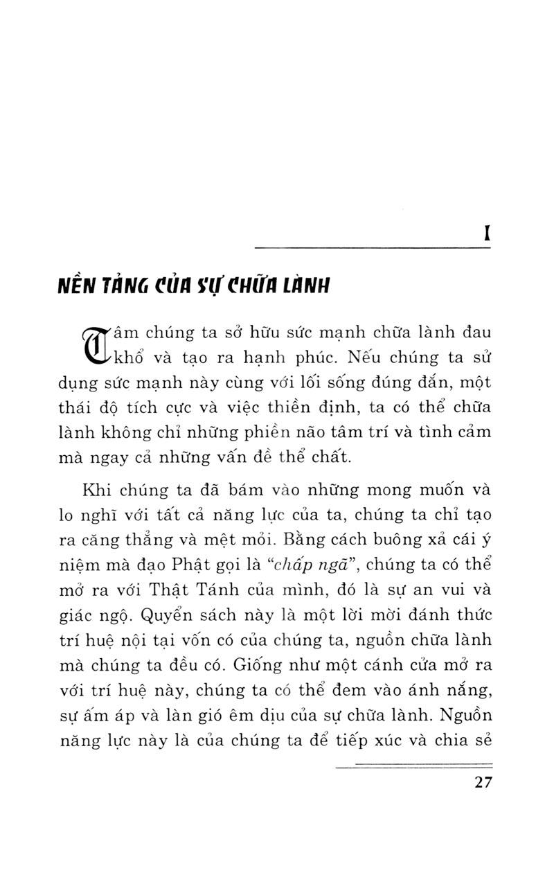 Sách - Năng lực chữa lành của Tâm
