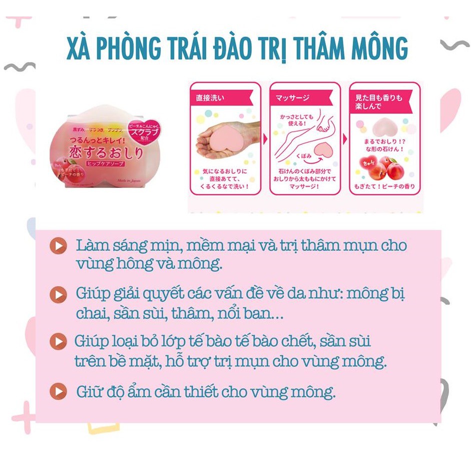 Xà phòng giảm thâm mông Pelican Hip Care Soap