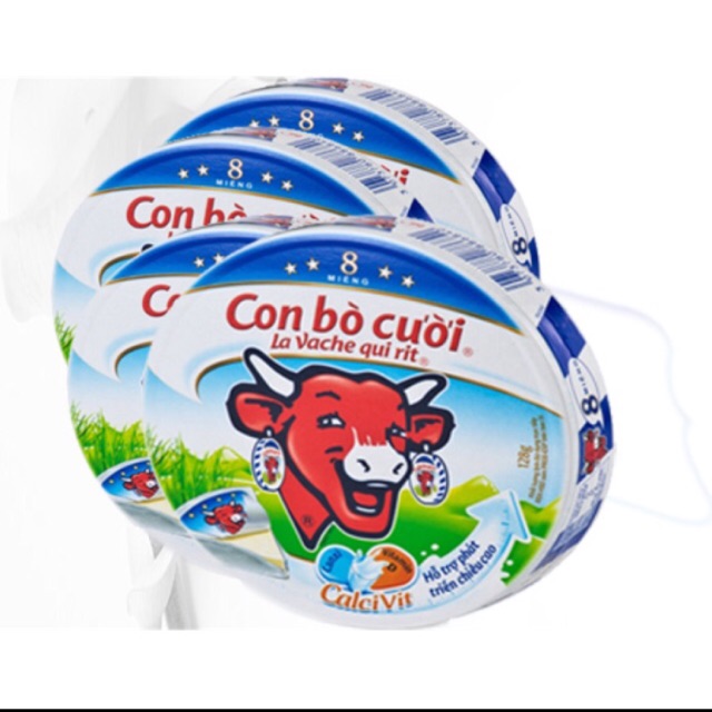 HSD T2 2023 Phô mai con bò cười 120g  8 miếng