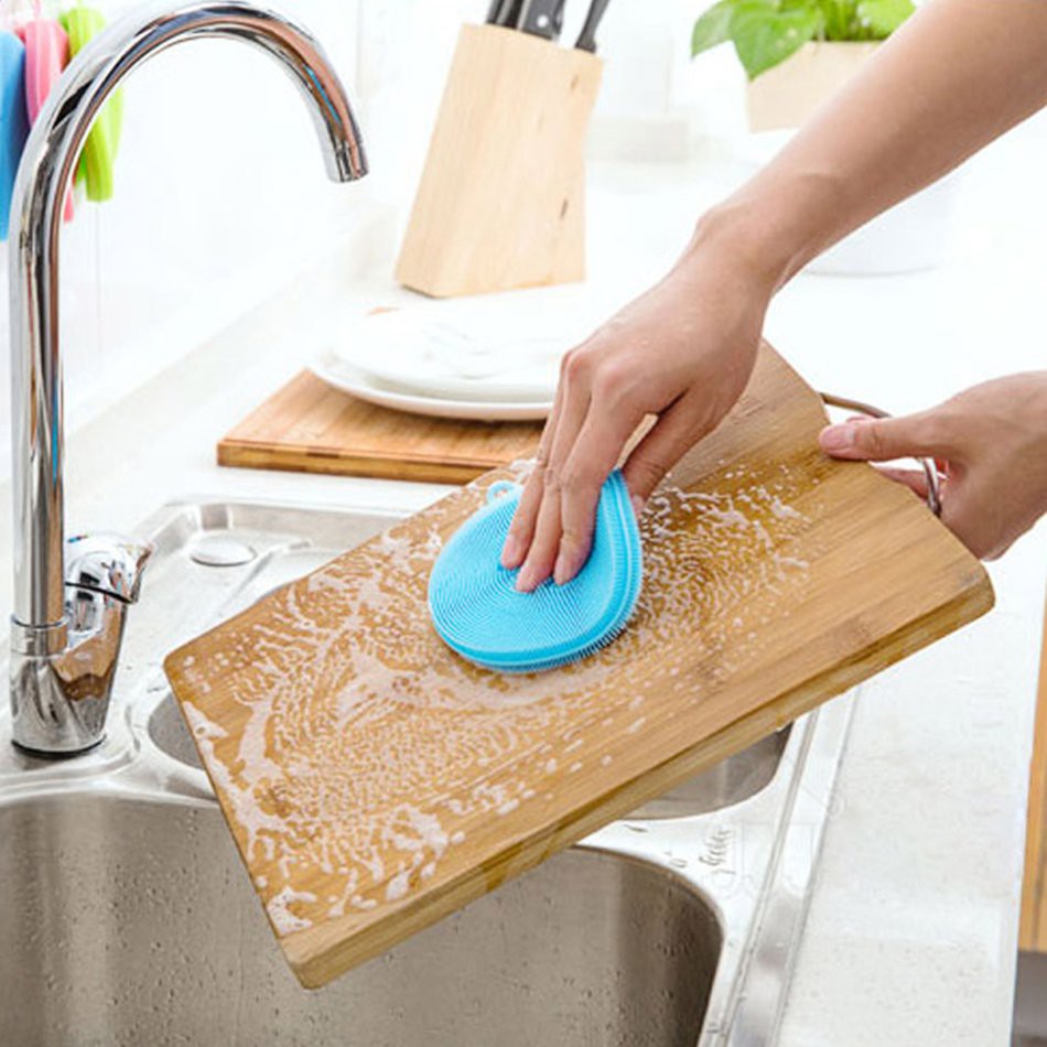 Miếng Rửa Chén Bát Silicon Siêu Bền Cọ Rửa Dụng Cụ Rửa Chén