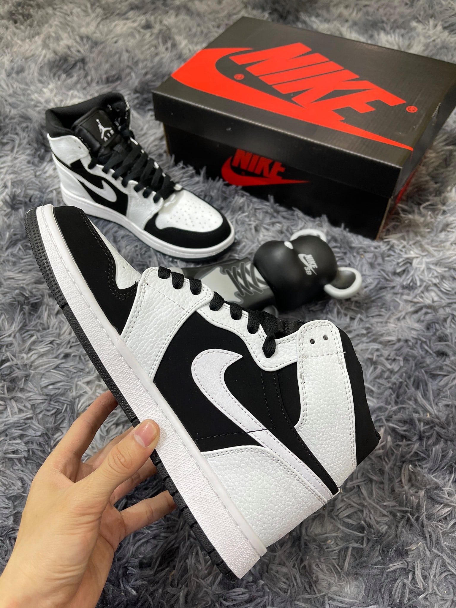 (FREESHIP+ QUÀ TẶNG)Giày Sneaker JD PANDA TRẮNG  [Full Box] D&P HÀNG SIÊU CẤP