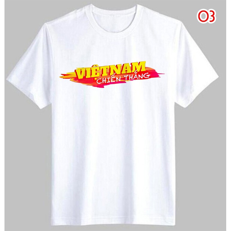 [HOÀN TIỀN ĐẾN 15%]Áo Thun Cờ Đỏ Sao Vàng In Hình Việt Nam Chiến Thắng Áo Bóng Đá