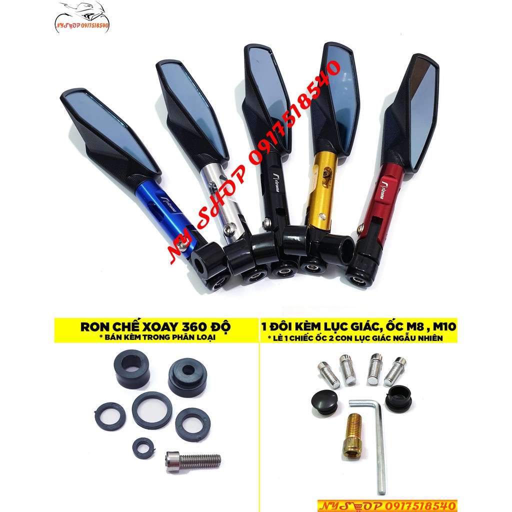 Gương rizoma cao cấp 5 cạnh cá tính