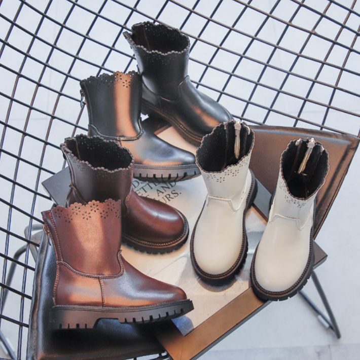 Giày bốt bé gái size 26-36 da mềm điệu xinh