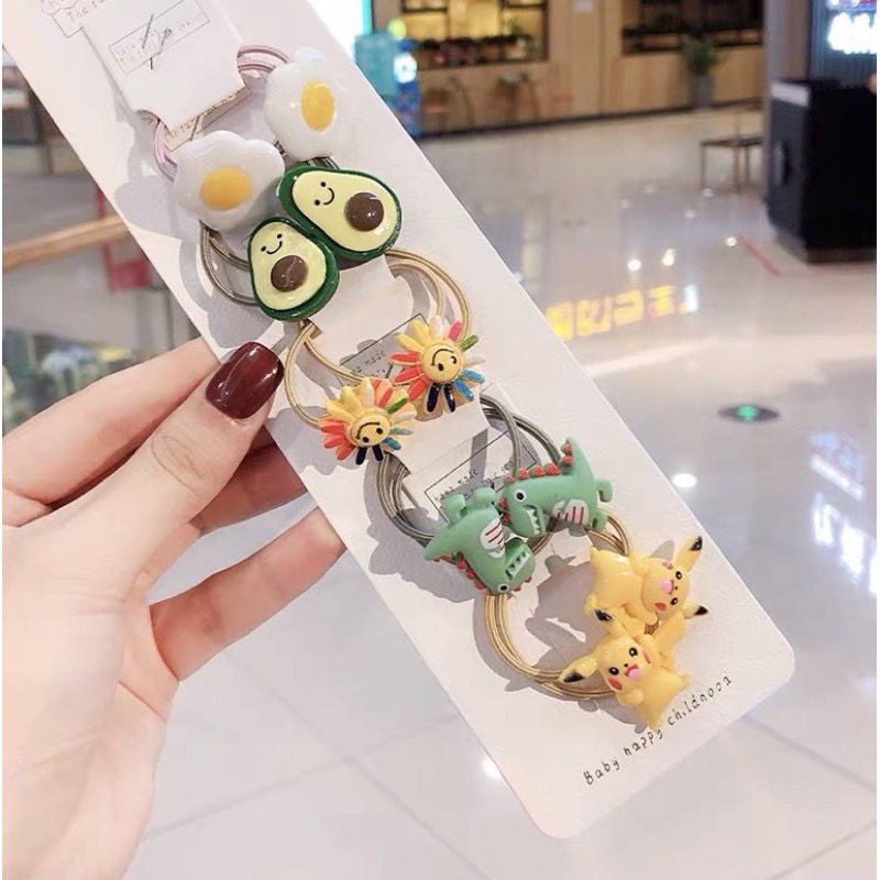 [HCM]Set 10 Dây Buộc Tóc Bé Gái Dễ Thương