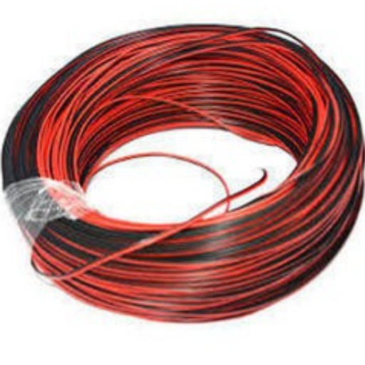 Dây điện đôi đỏ đen loại nhỏ 1 mét