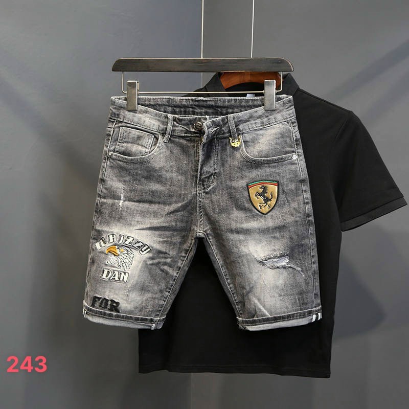 Quần short jean nam màu xám kiểu dáng đẹp, chất liệu jean mềm cao cấp,dày dặn,co giãn tốt,chuẩn men siêu rẻ và đẹp (size 28-34) Menshopps T64