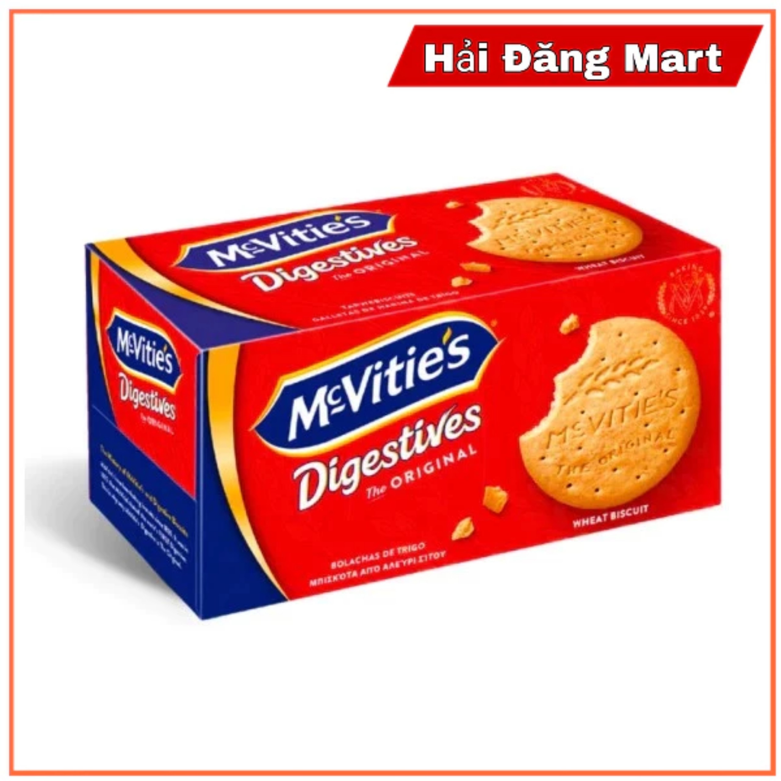 Mcvitie's digested orgional 250g traditional Bran Wheat cookie with full flavor