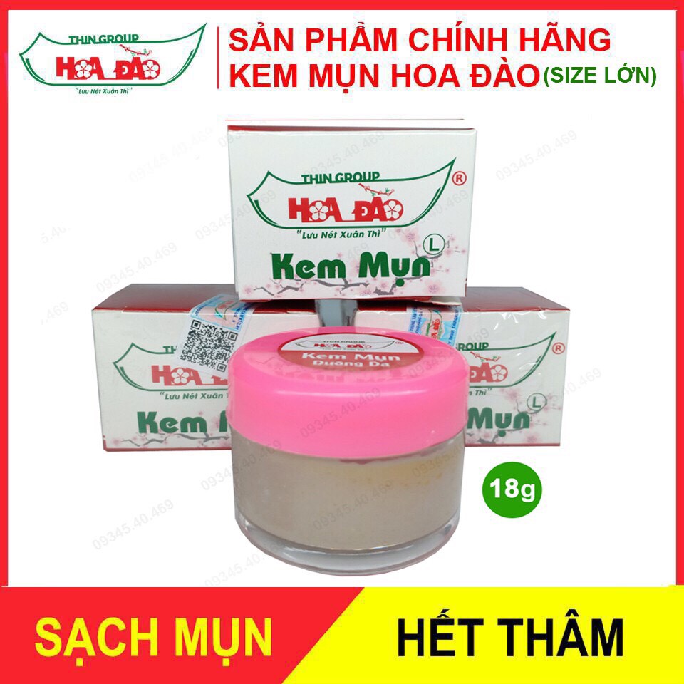 [HCM](GIÁ SỈ) Combo 5 Hộp Kem Mụn Hoa Đào 18 gram