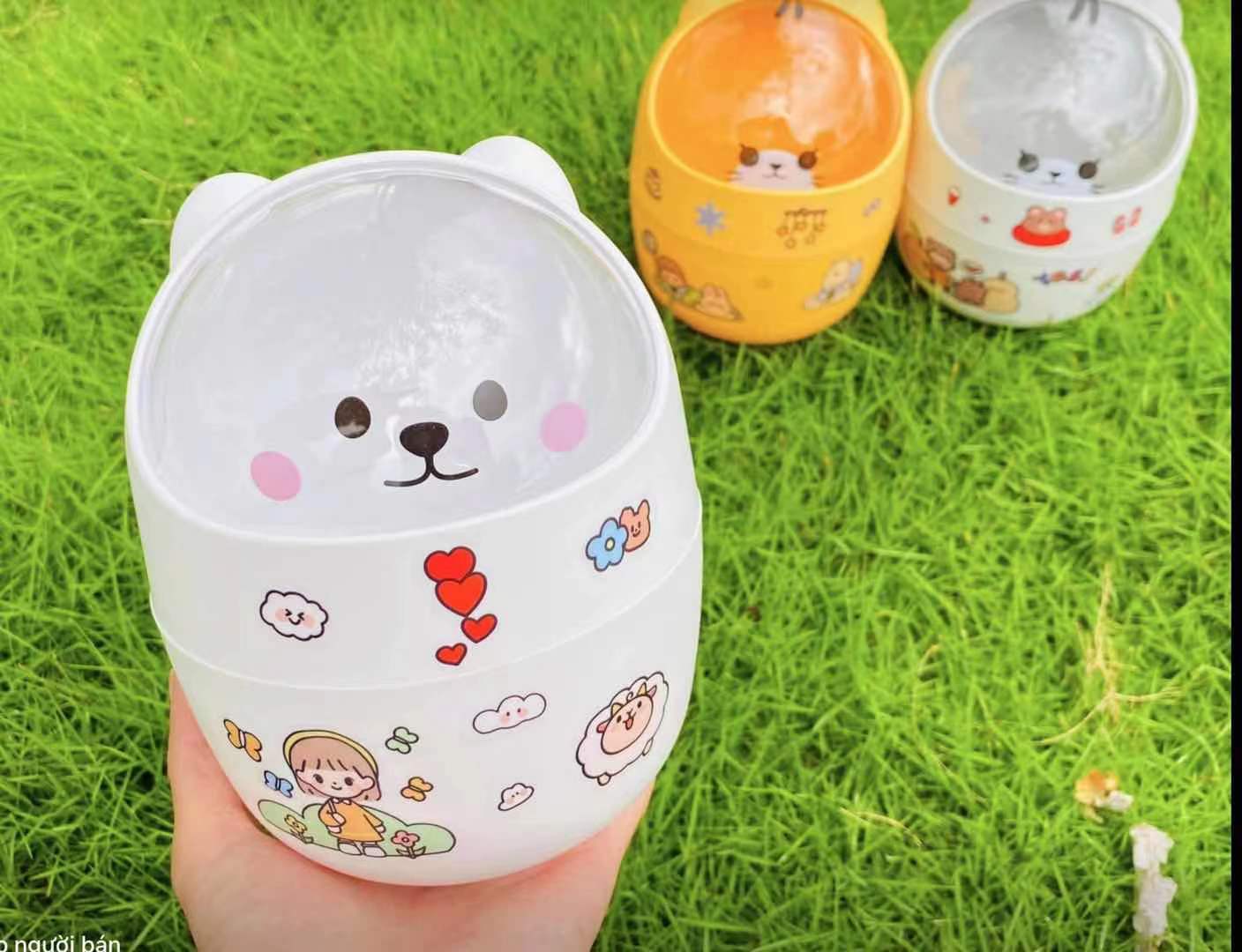 Thùng rác mini hình mèo con siêu xinh