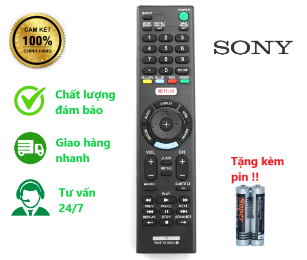 Bảng giá ( Hàng chính hãng 100% ) Điều khiển tivi Sony RMT-TX102D