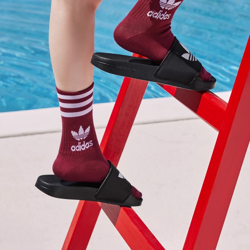 [Chính hãng] Dép Adidas Adilette Lite trắng đen