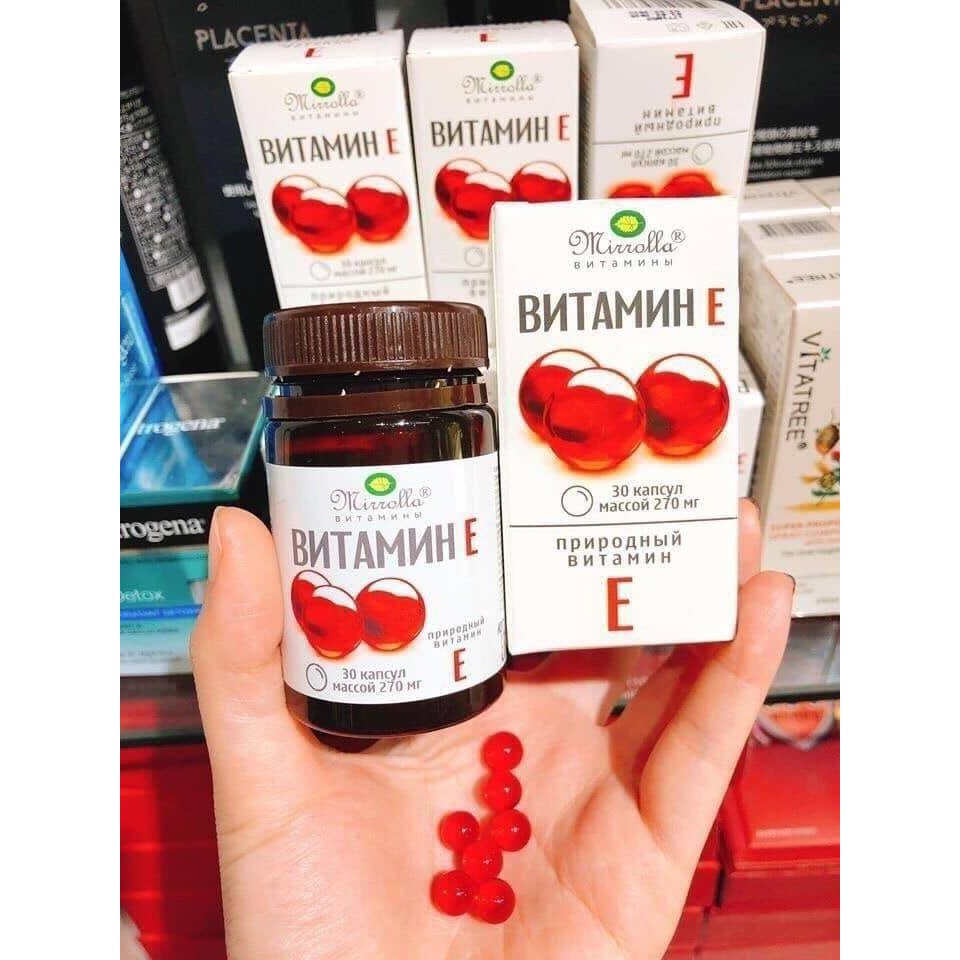 Vitamin E đỏ của Nga 270mg - TRONG UỐNG NGOÀI THOA - MUỐN GIÀ CŨNG KHÓ