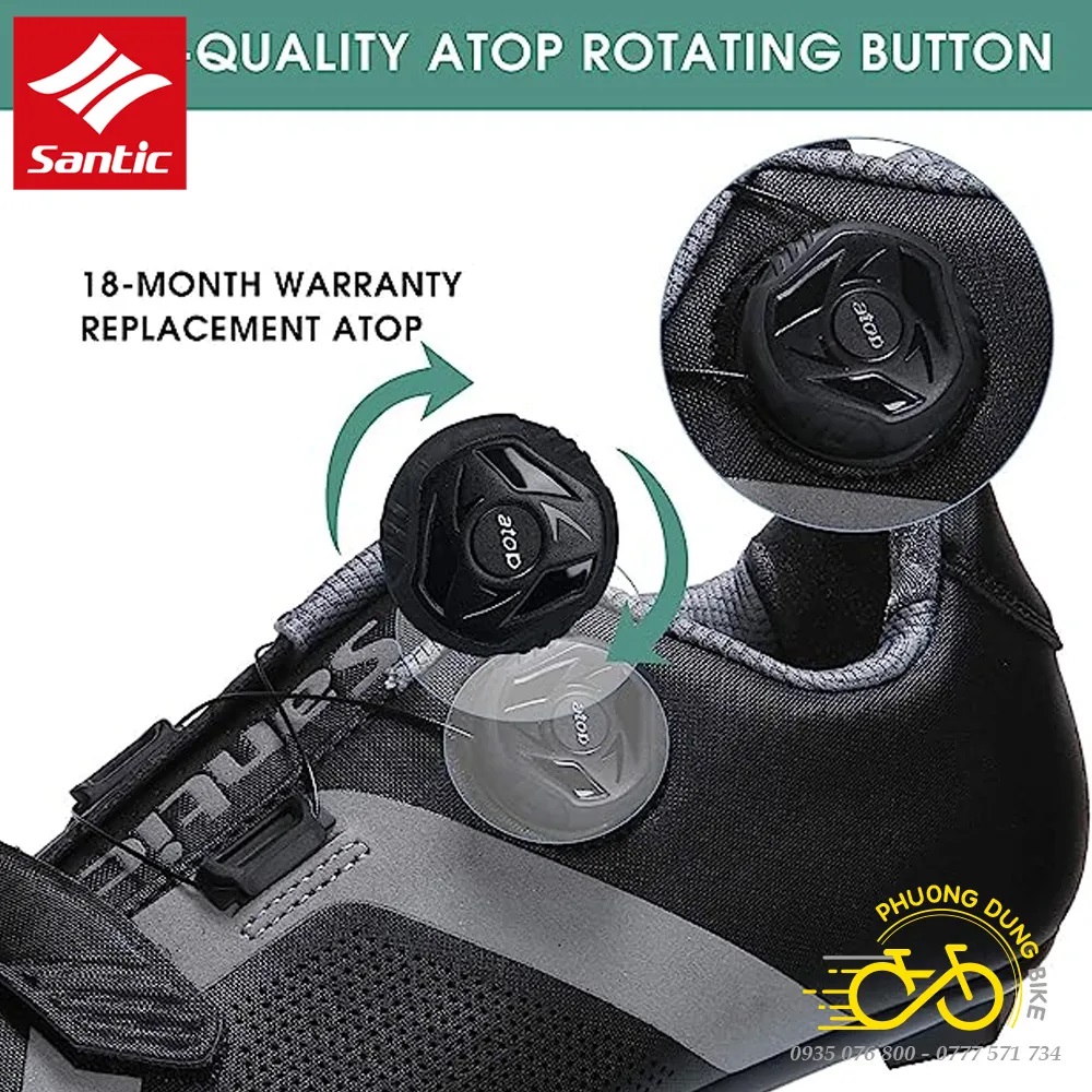 Giày can đi xe đạp thể thao Road SANTIC KS20019 (GIÀY ĐI CAN)
