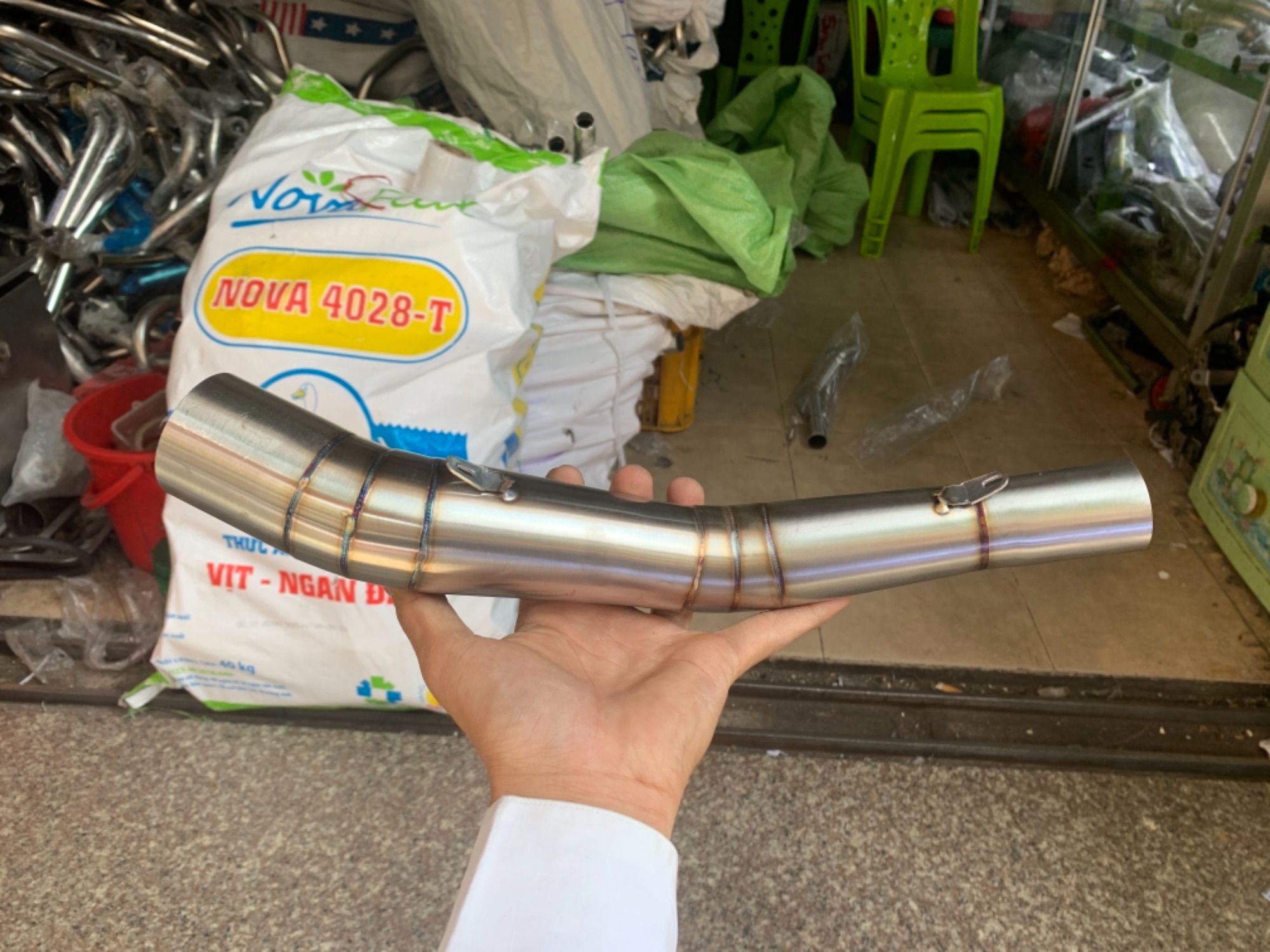 Khúc nối đùi gà 304 nối làm cổ 2 khúc