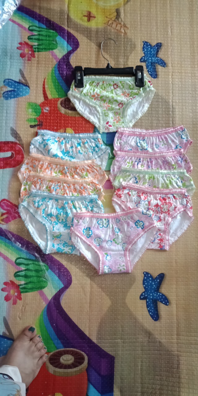 Combo 10 quần chip cho bé gái 10-20kg